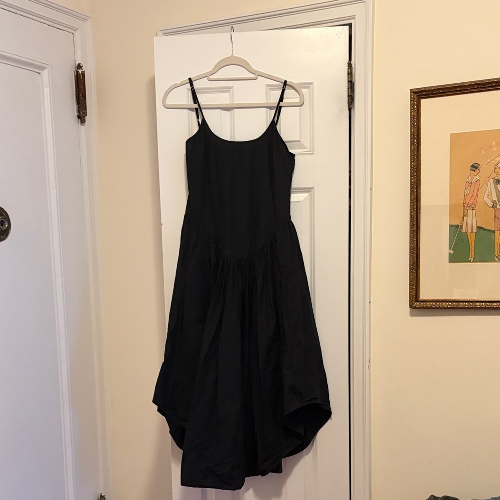 Citizens of Humanity Ari Drop Waist Maxi Dress - BLACK - XS